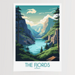 Fjords Souvenir Poster Print