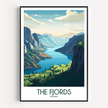 Fjords Souvenir Poster Print