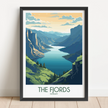 Fjords Vintage Style Print