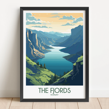 Fjords Vintage Style Print
