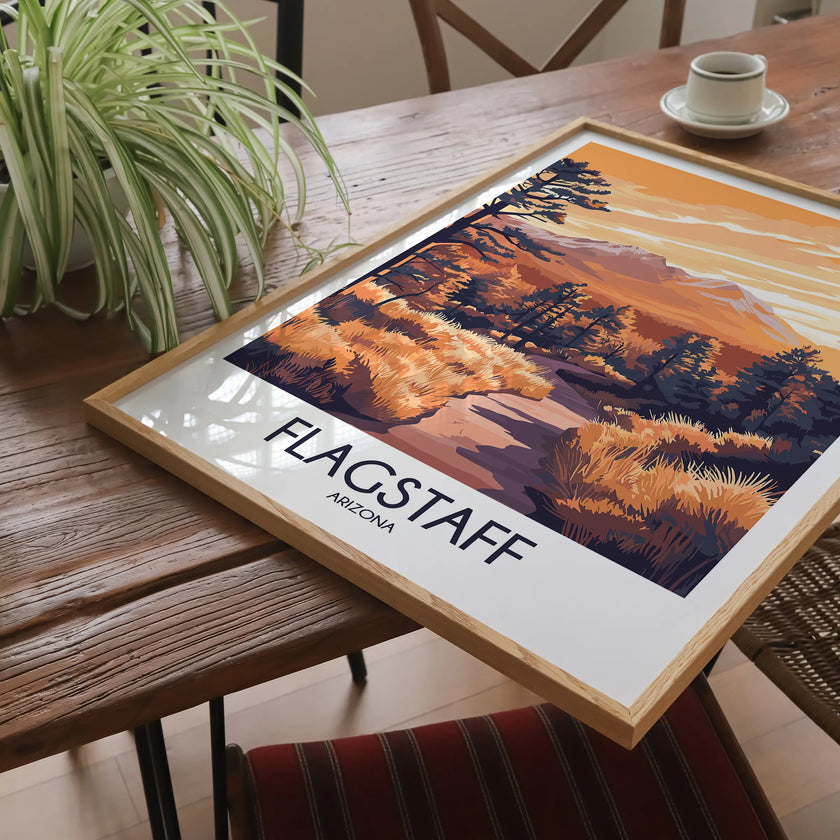 Flagstaff Modern Travel Poster