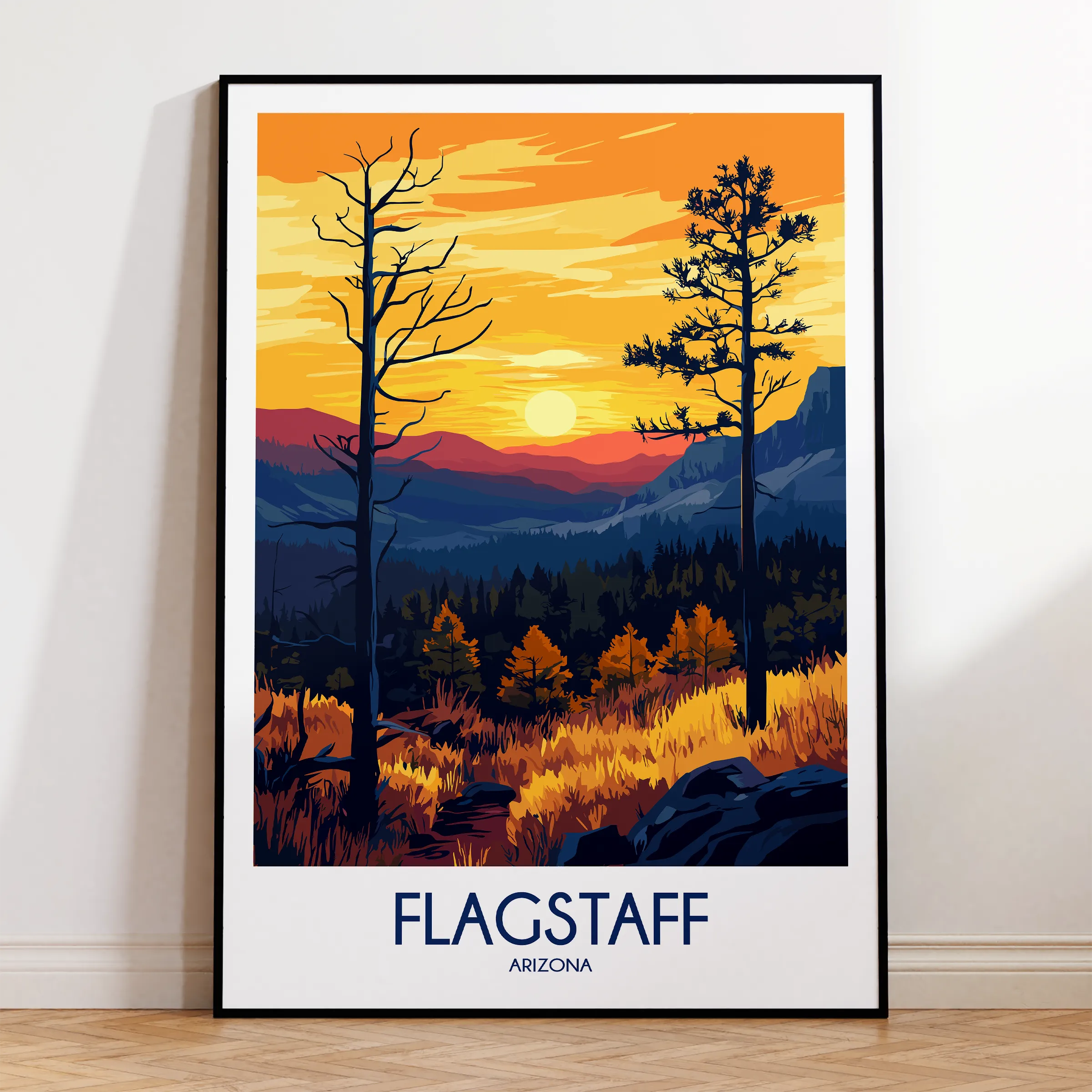 Flagstaff Modern Travel Poster