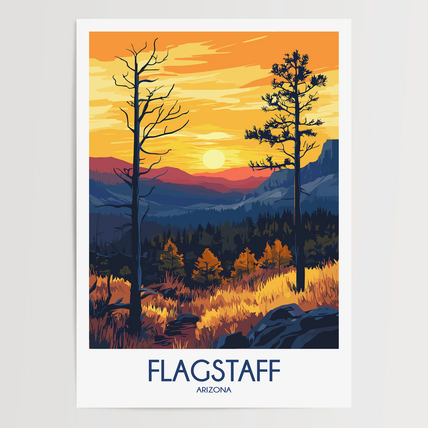 Flagstaff Vintage Style Print