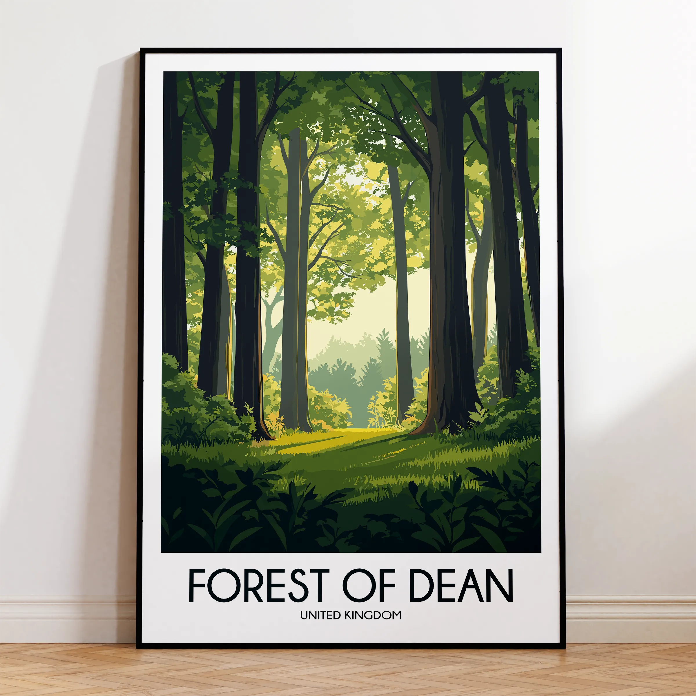 Forest Of Dean Destination Art Gift