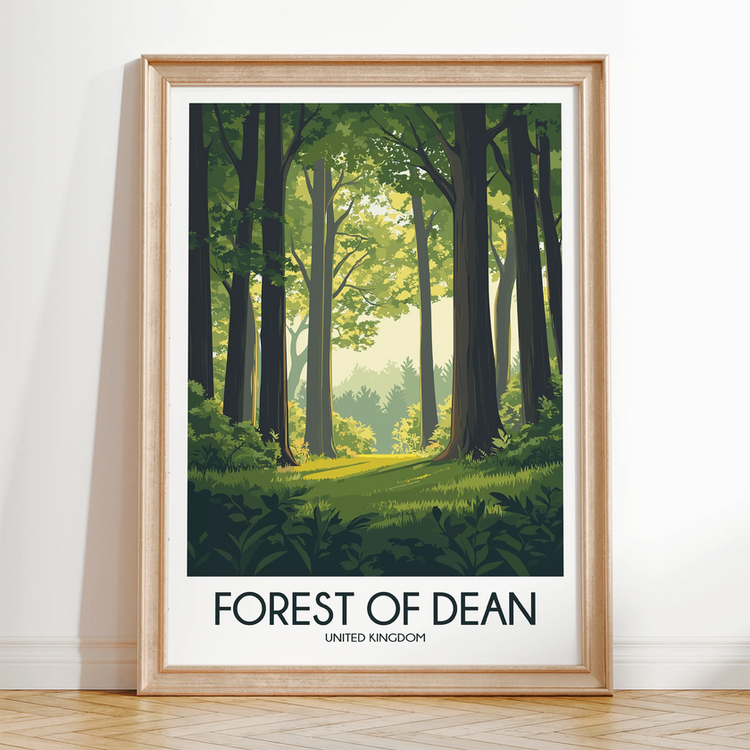 Forest Of Dean Souvenir Poster Print