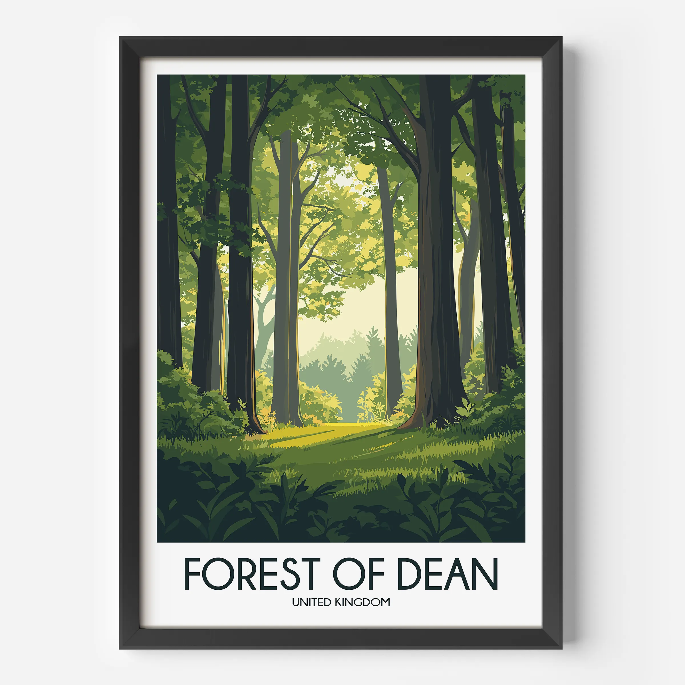 Forest Of Dean Vintage Style Print