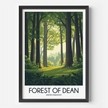 Forest Of Dean Vintage Style Print