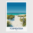 Formentera Modern Travel Poster