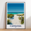 Formentera Retro Travel Illustration