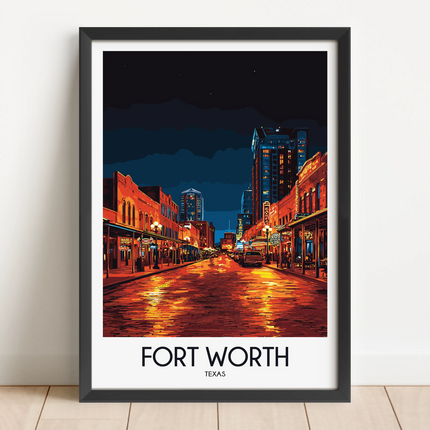 Fort Worth Minimalist Wall Art