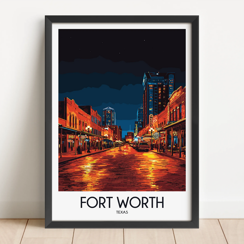 Fort Worth Minimalist Wall Art