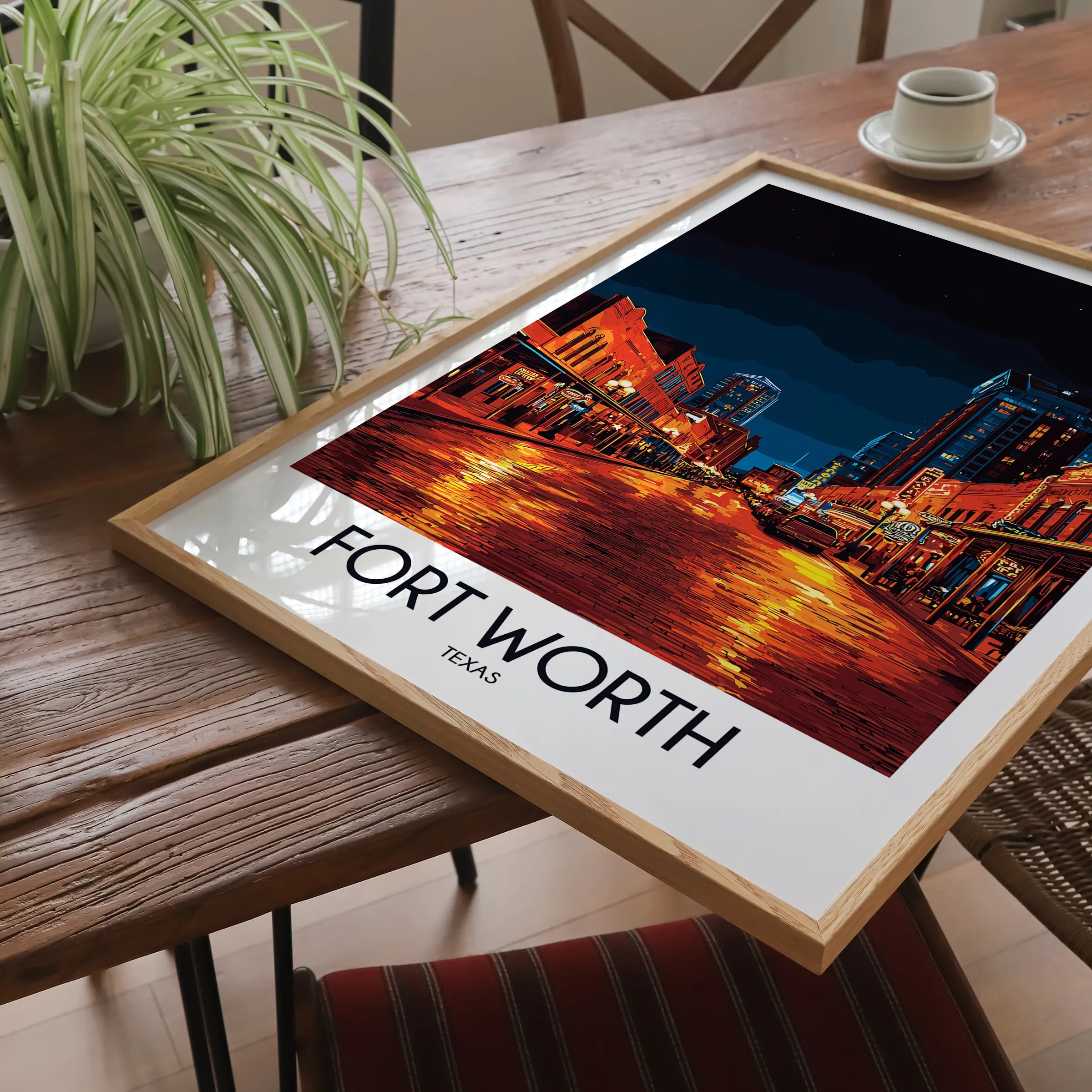Fort Worth Souvenir Poster Print