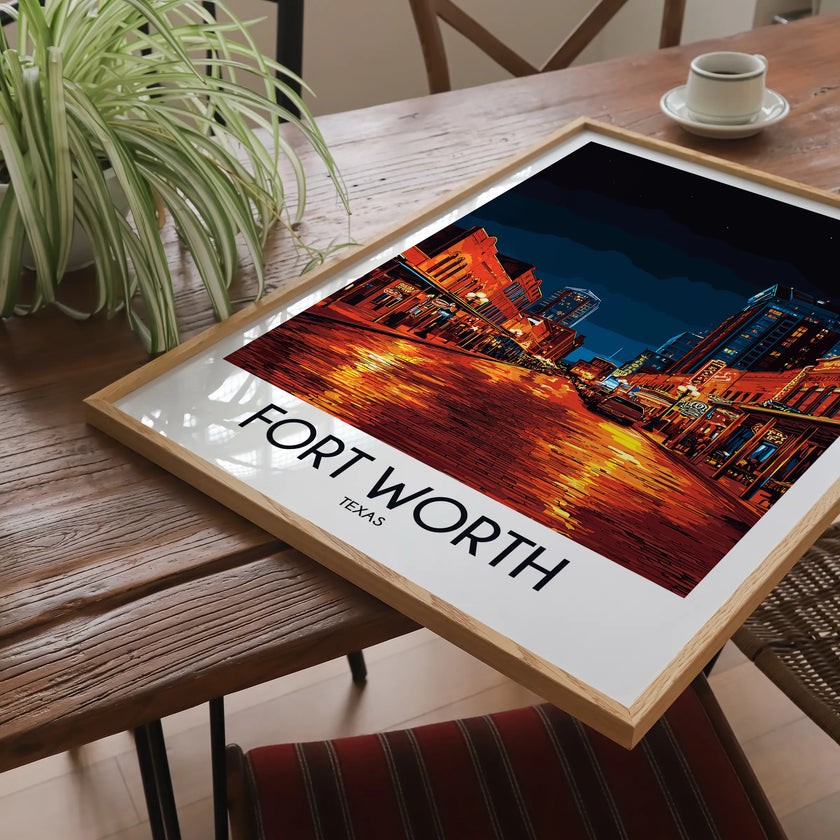 Fort Worth Souvenir Poster Print