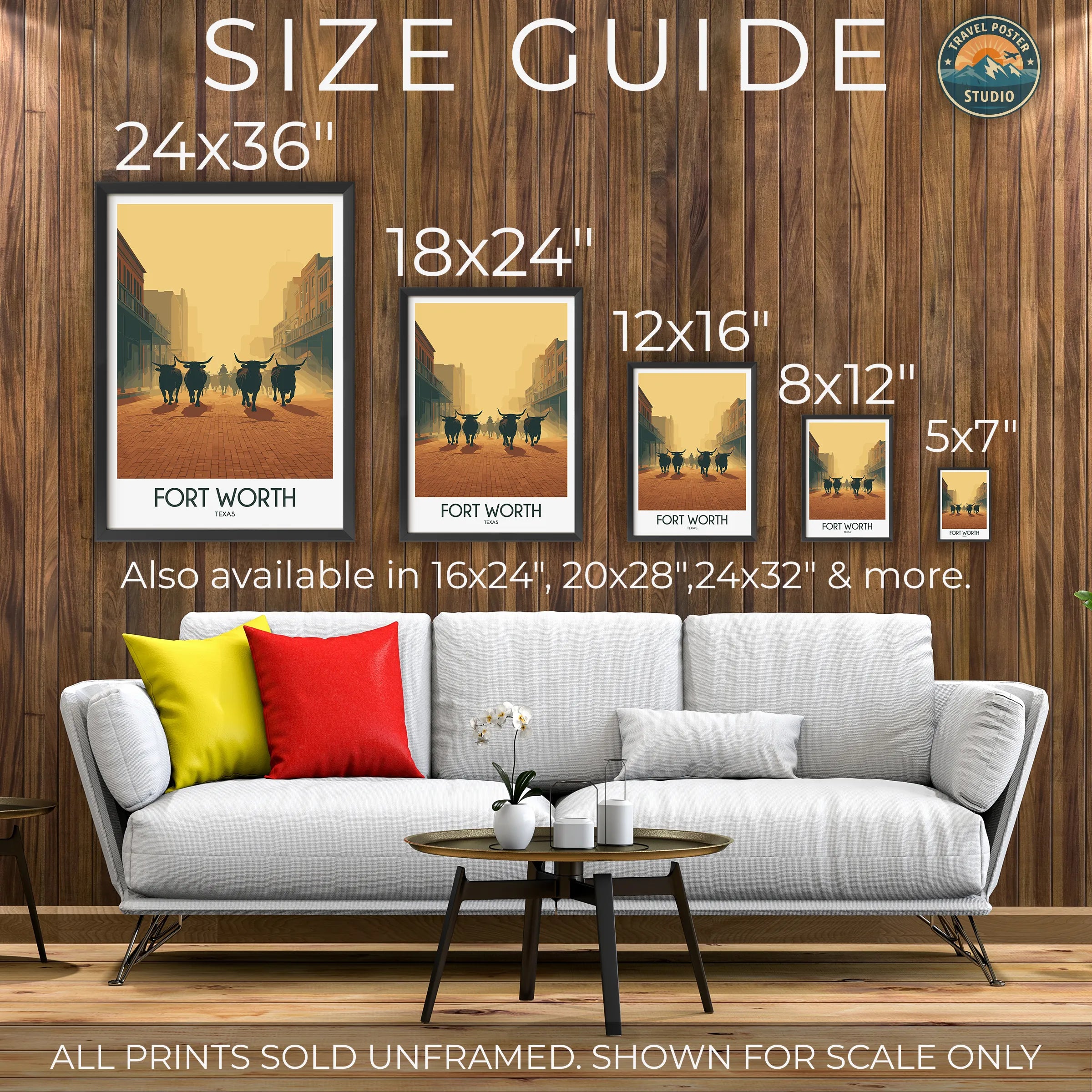 Fort Worth Souvenir Poster Print
