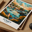 Fowey Vintage Style Print