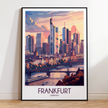 Frankfurt Modern Travel Poster