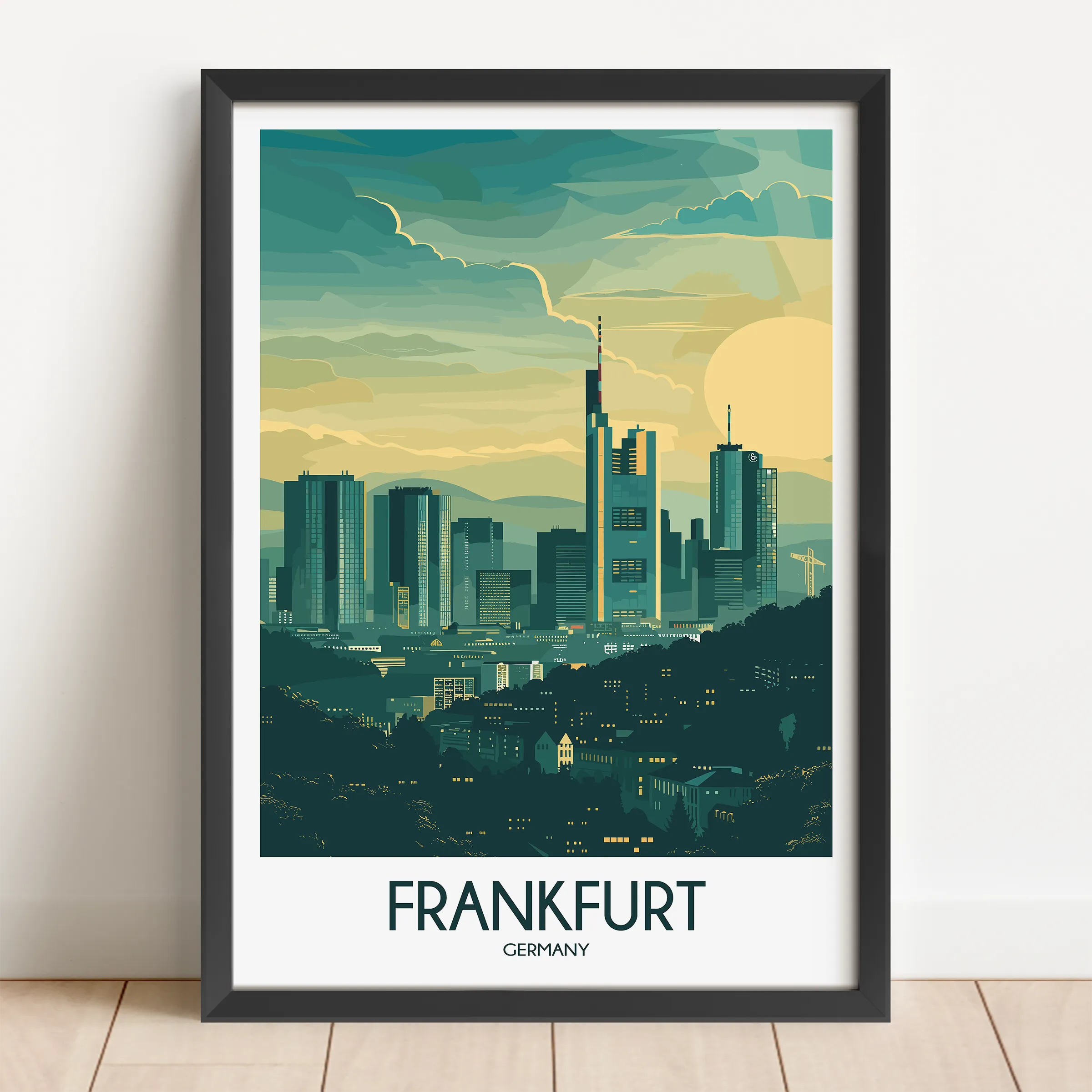Frankfurt Souvenir Poster Print