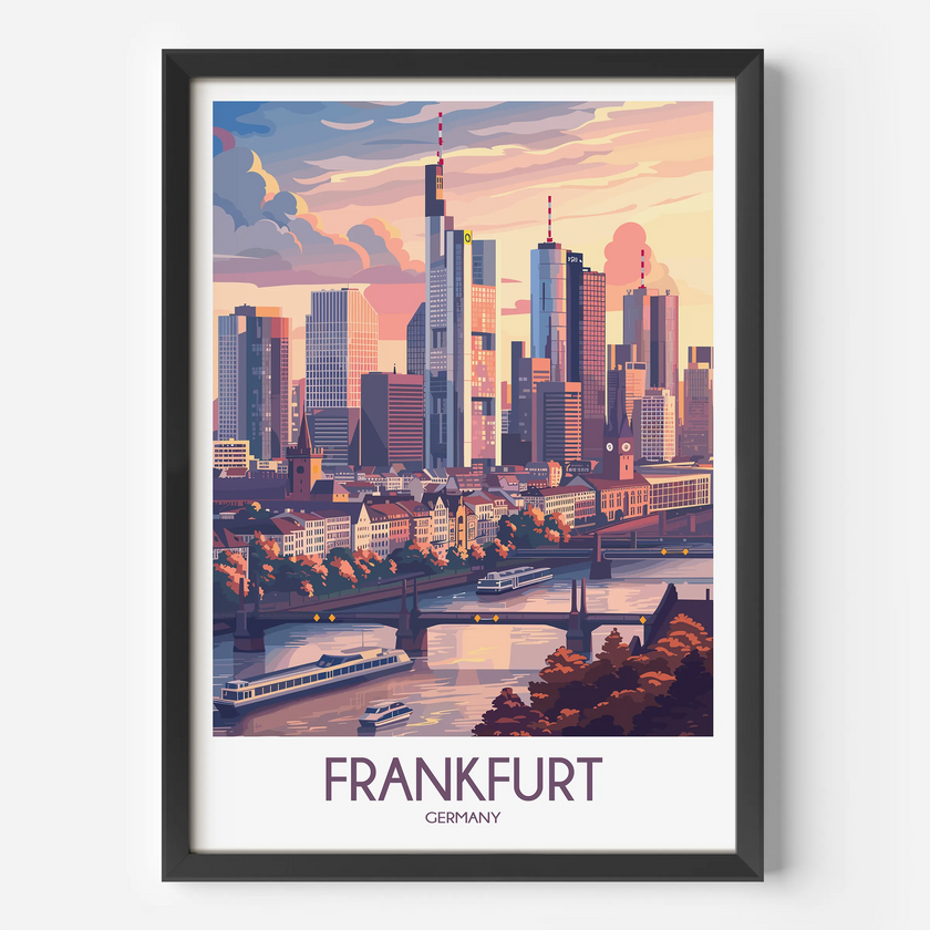 Frankfurt Souvenir Poster Print