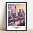 Frankfurt Vintage Style Print