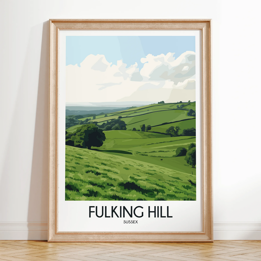 Fulking Hill Minimalist Wall Art