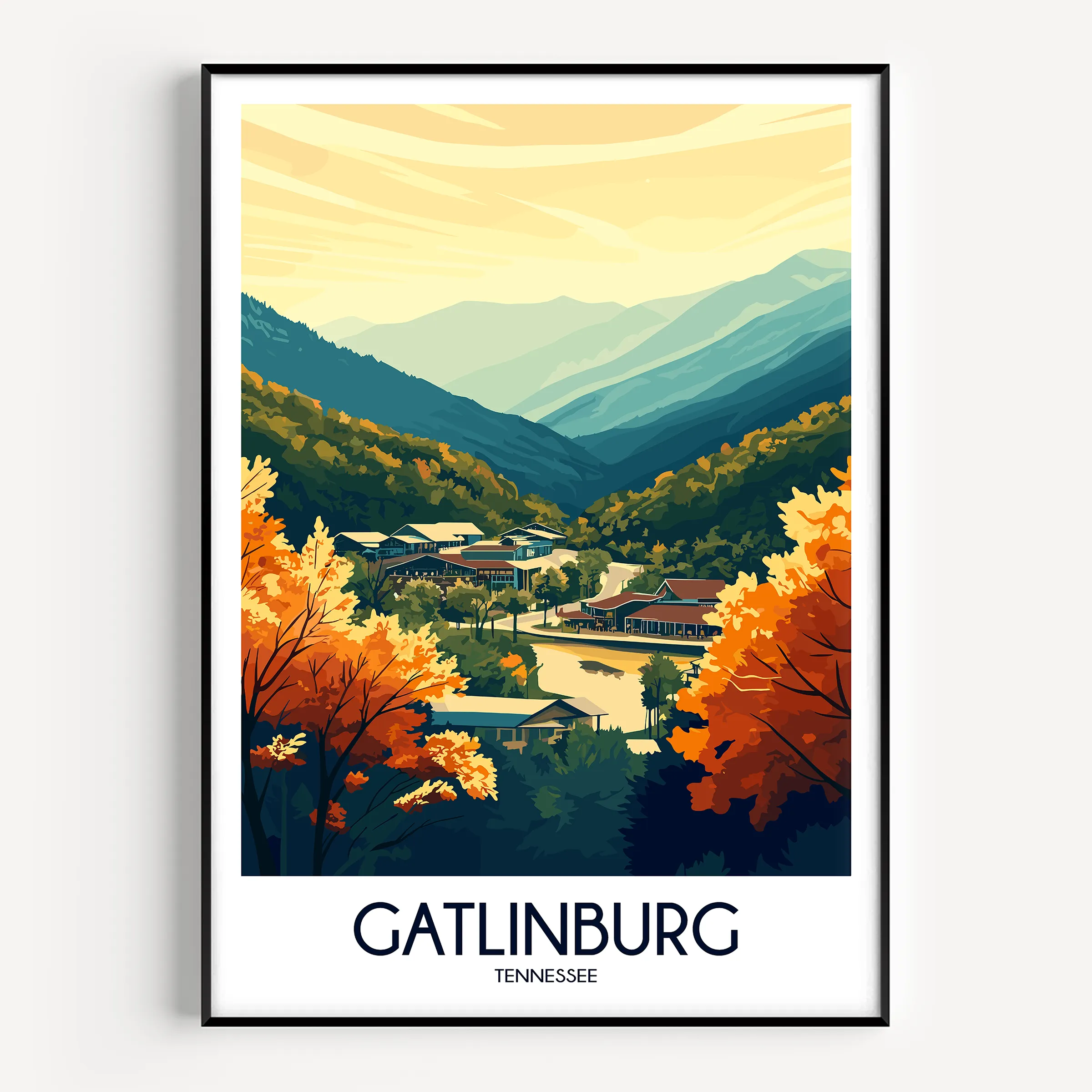 Gatlinburg Destination Art Gift