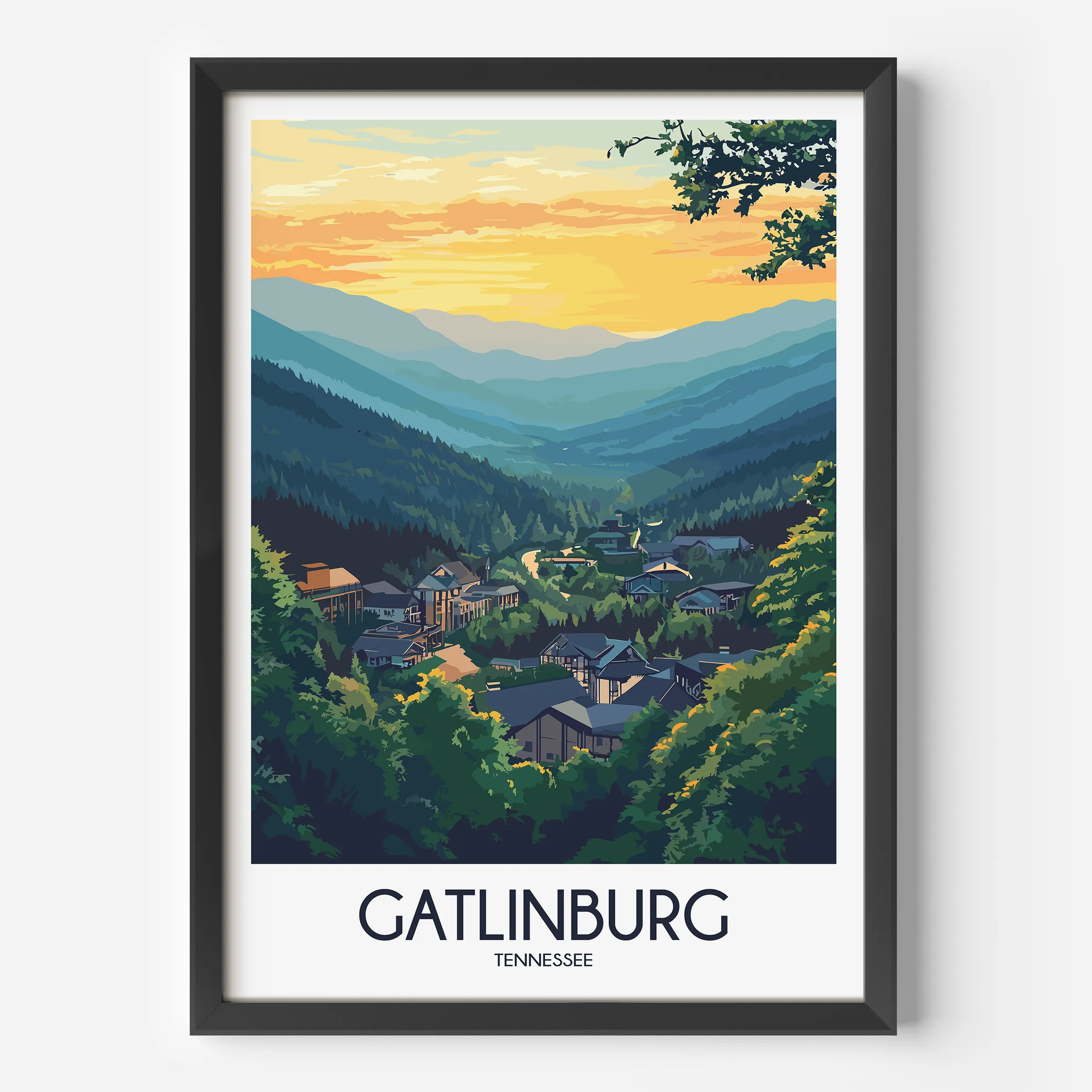 Gatlinburg Scenic Landscape Art