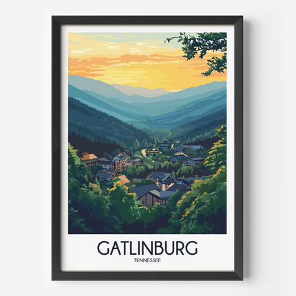 Gatlinburg Scenic Landscape Art