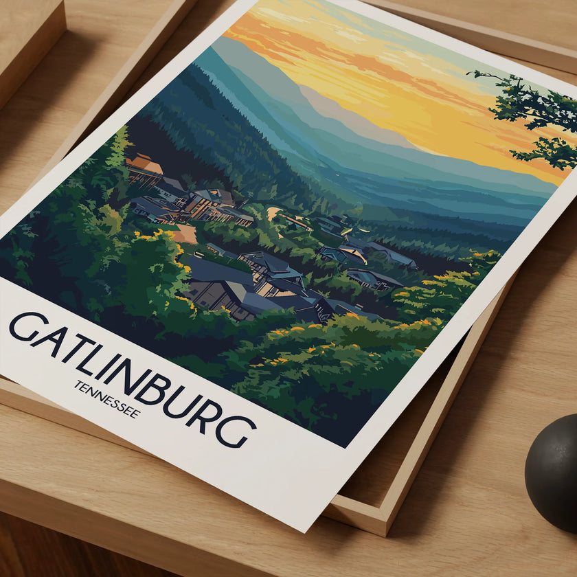 Gatlinburg Vintage Style Print