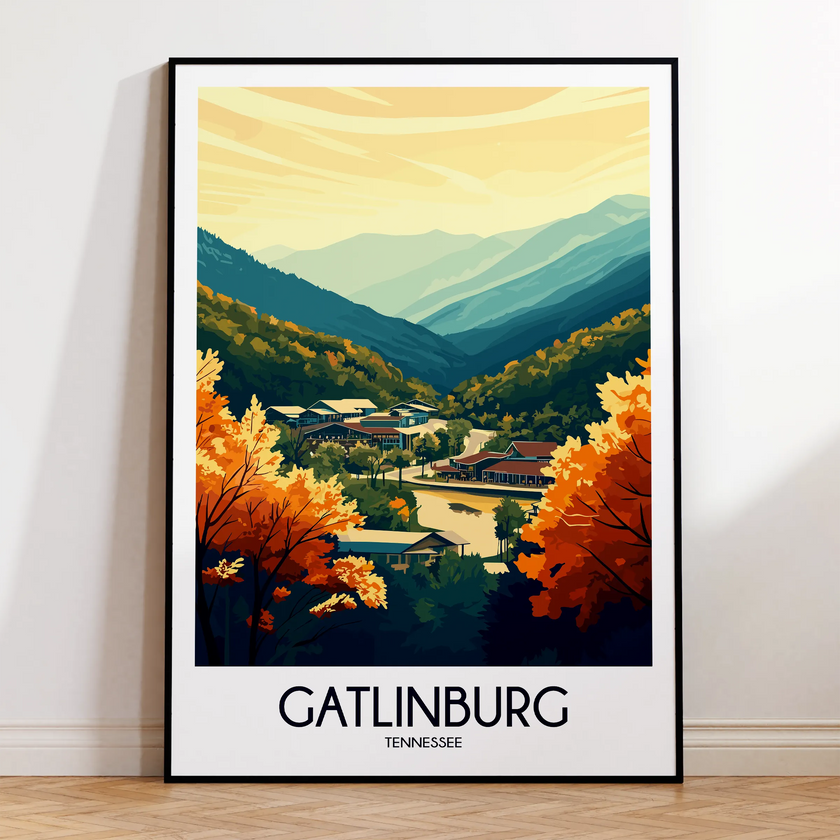 Gatlinburg Vintage Style Print
