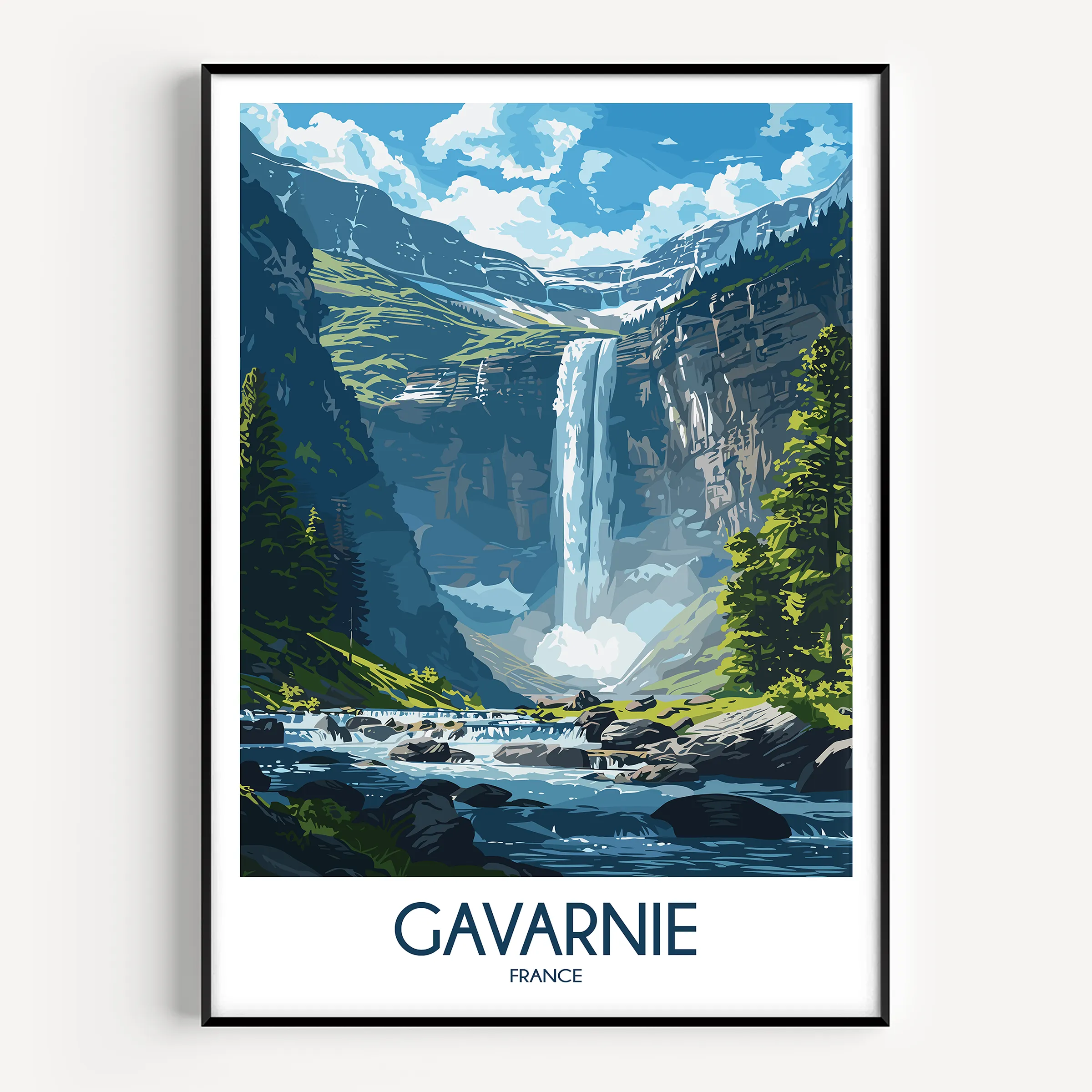 Gavarnie Vintage Style Print