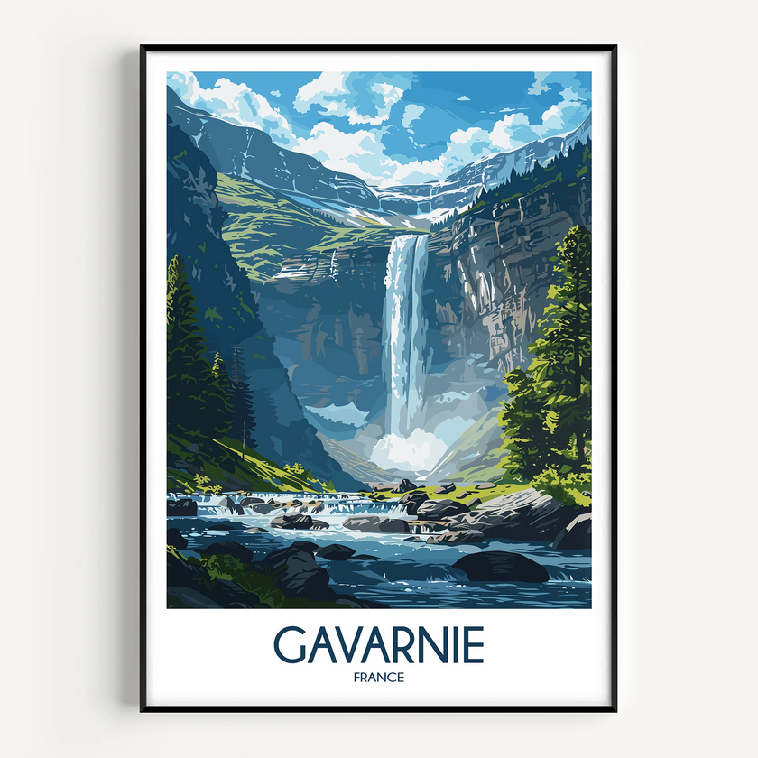 Gavarnie Vintage Style Print