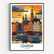 Gdansk Vintage Style Print