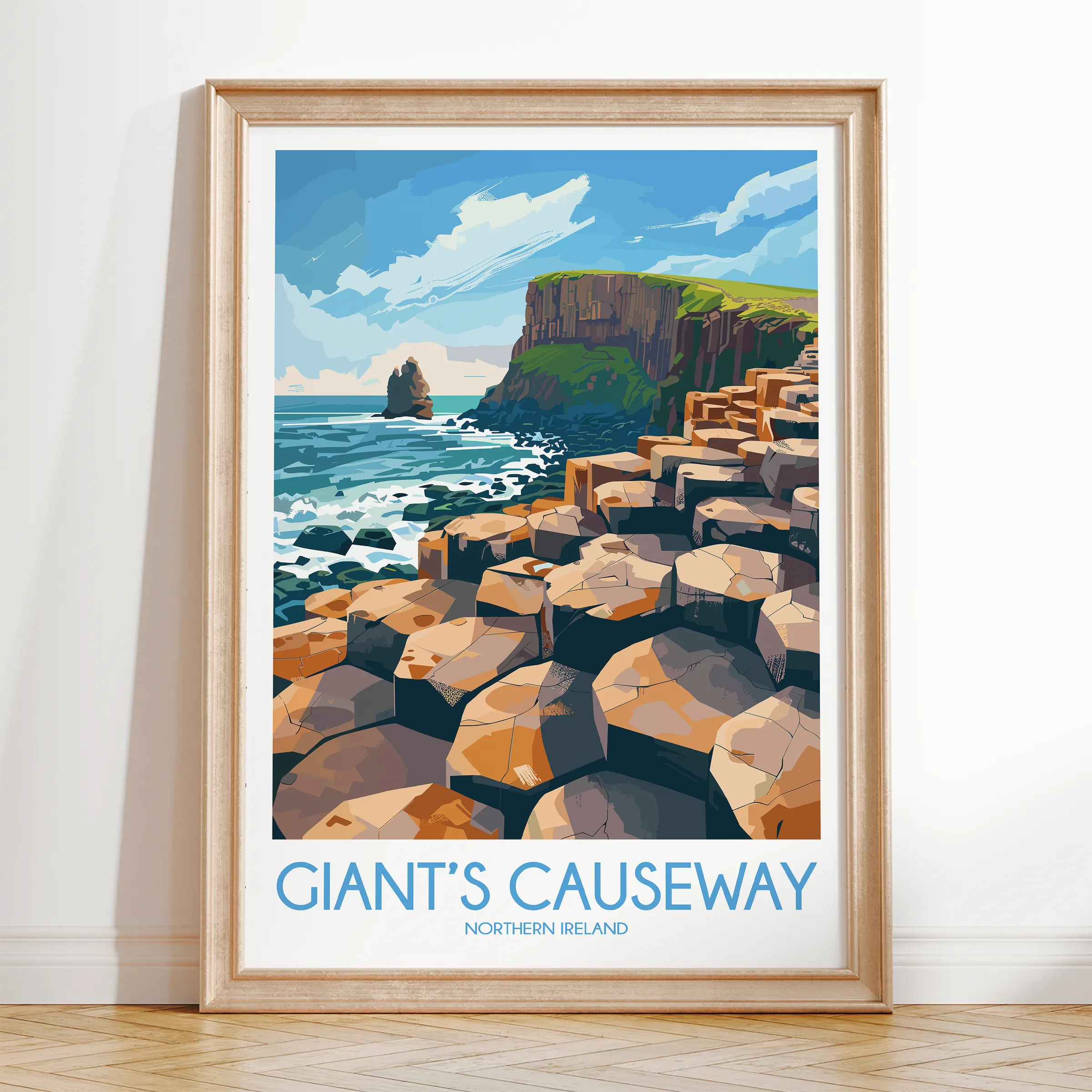 Giant'S Causeway Minimalist Wall Art