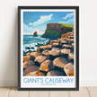 Giant'S Causeway Scenic Landscape Art