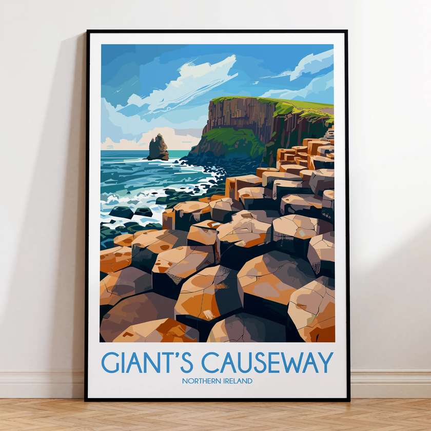 Giant'S Causeway Vintage Style Print