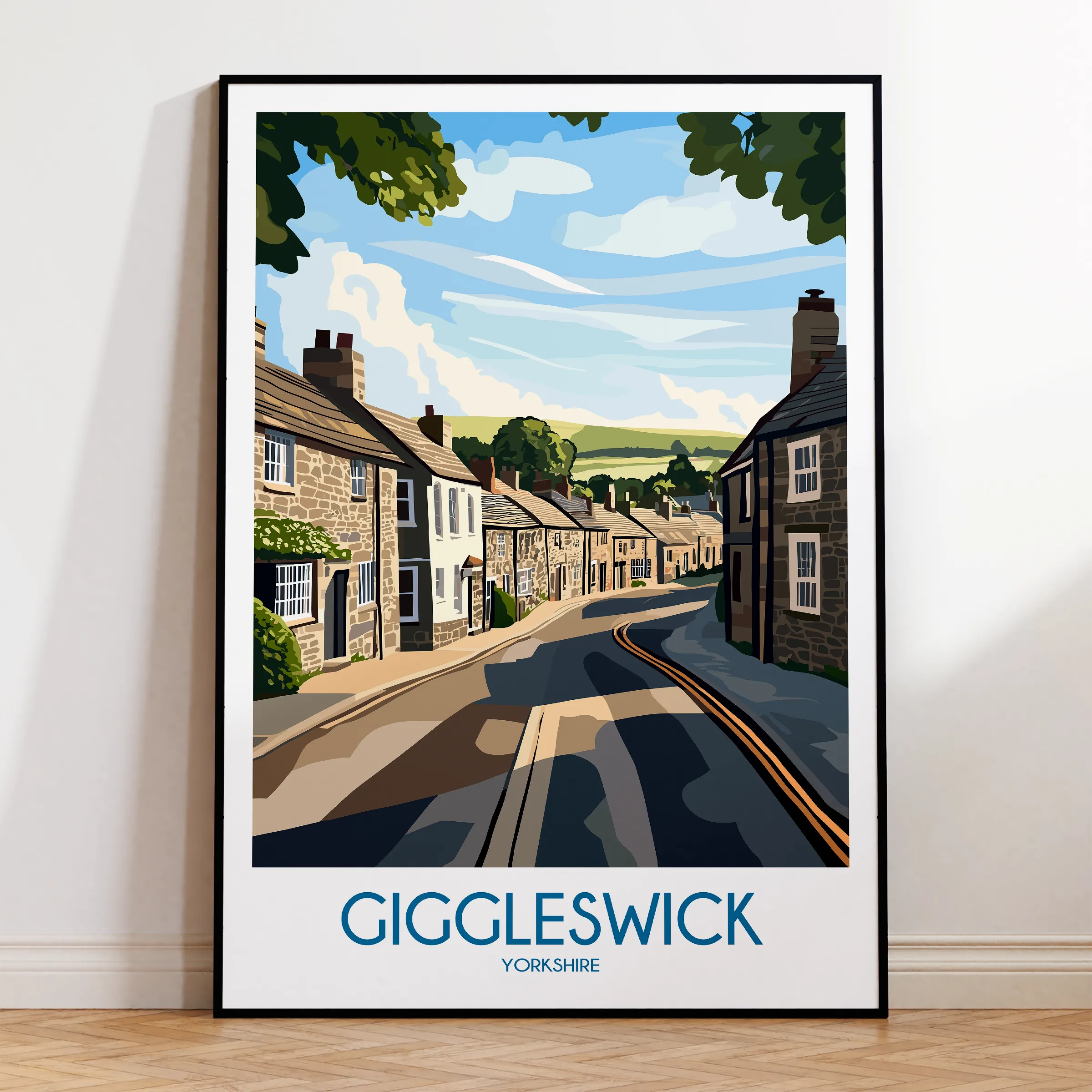 Giggleswick Scenic Landscape Art