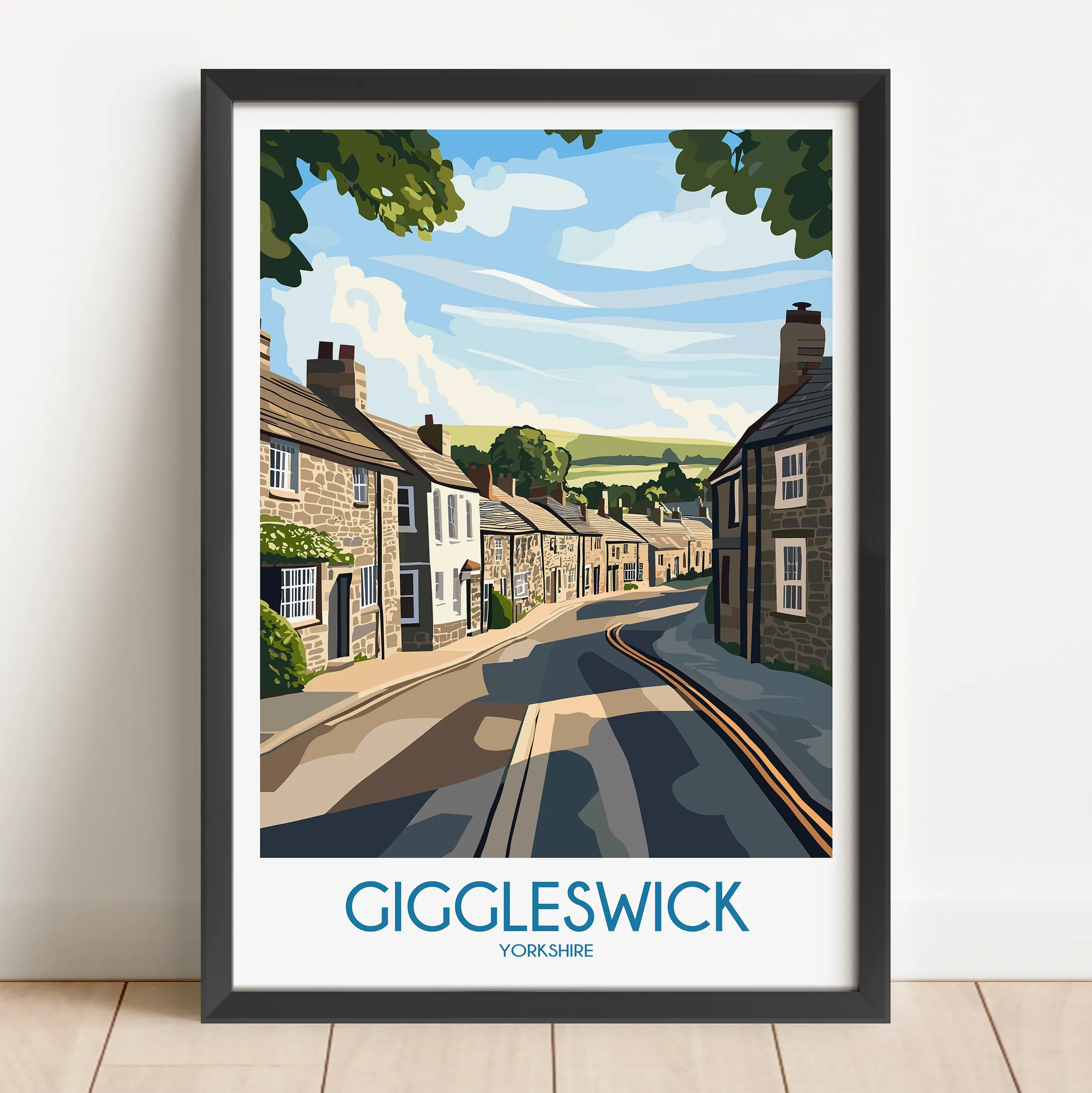 Giggleswick Souvenir Poster Print