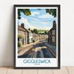 Giggleswick Souvenir Poster Print