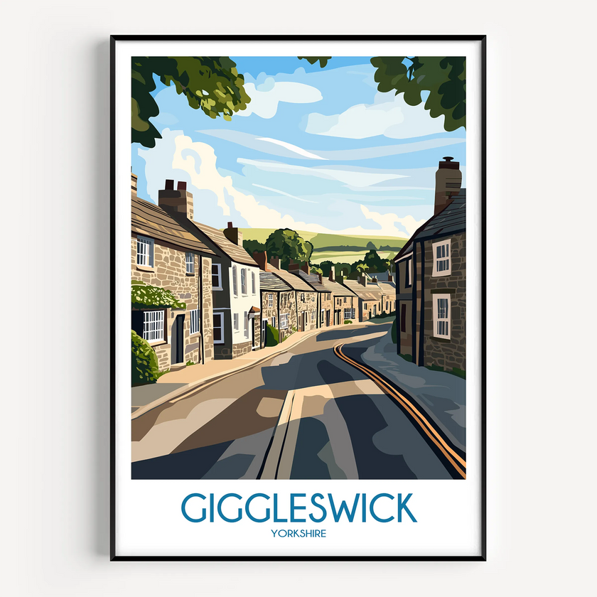 Giggleswick Vintage Style Print