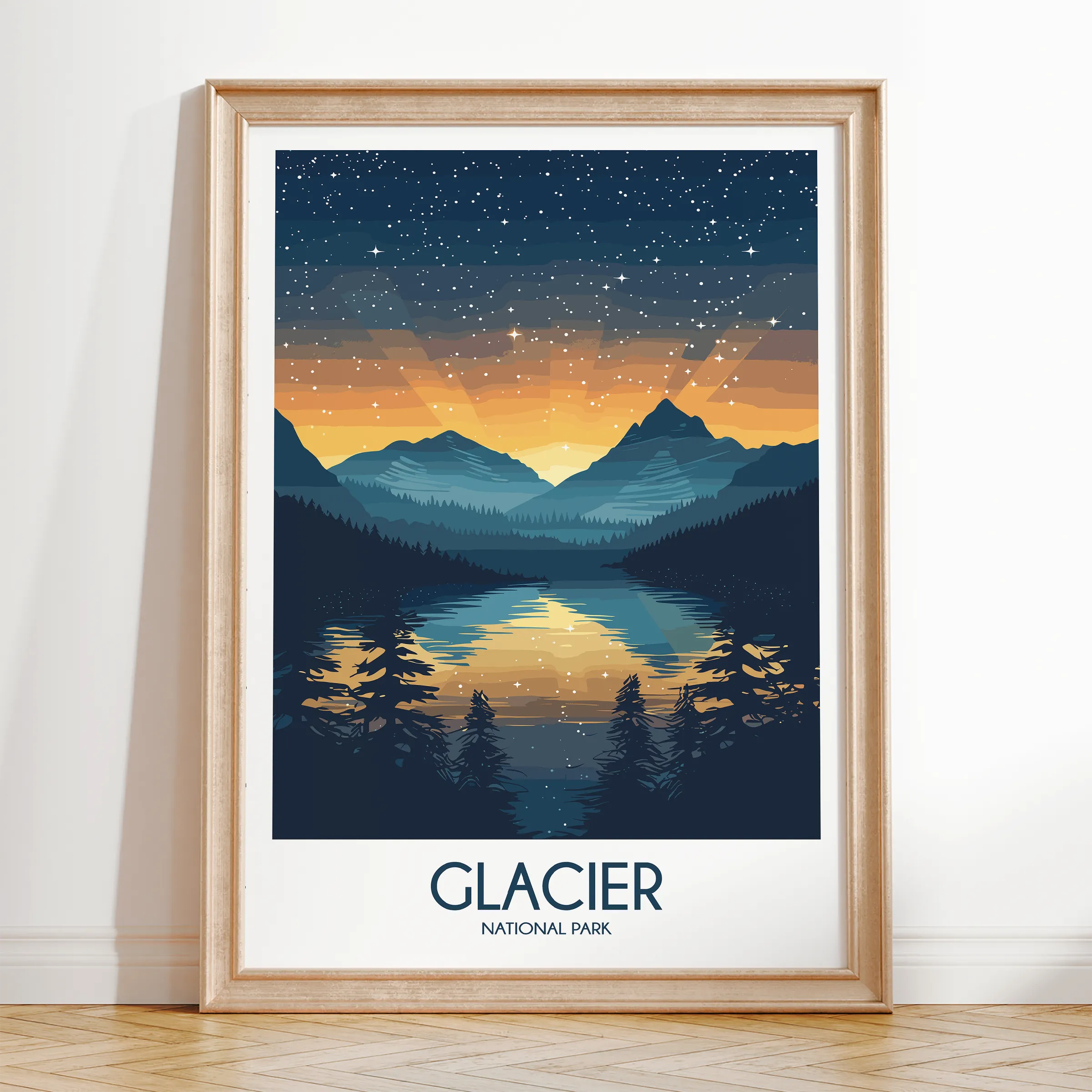 Glacier Minimalist Wall Art