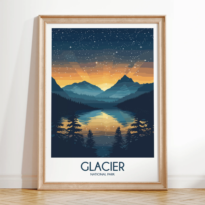 Glacier Minimalist Wall Art