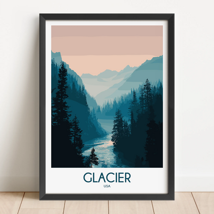 Glacier National Park Home Office Decor