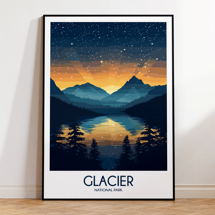Glacier Scenic Landscape Art