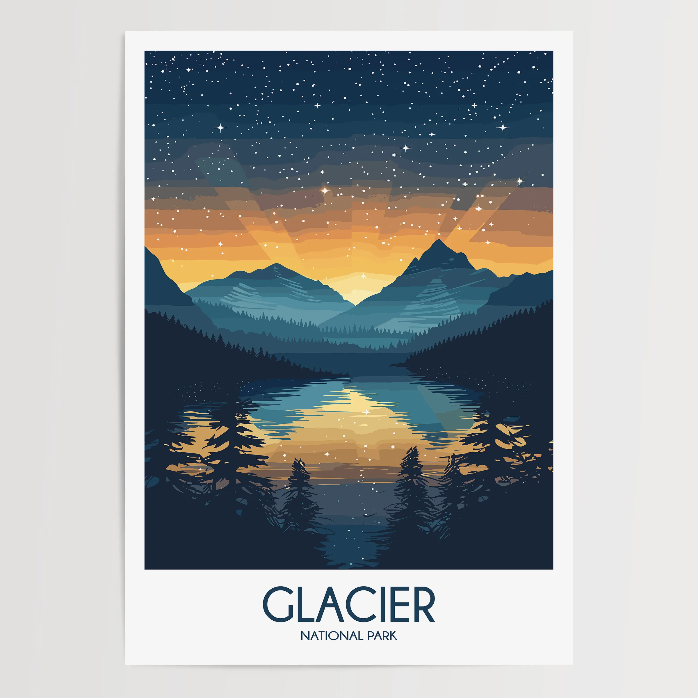 Glacier Travel Memory Gift