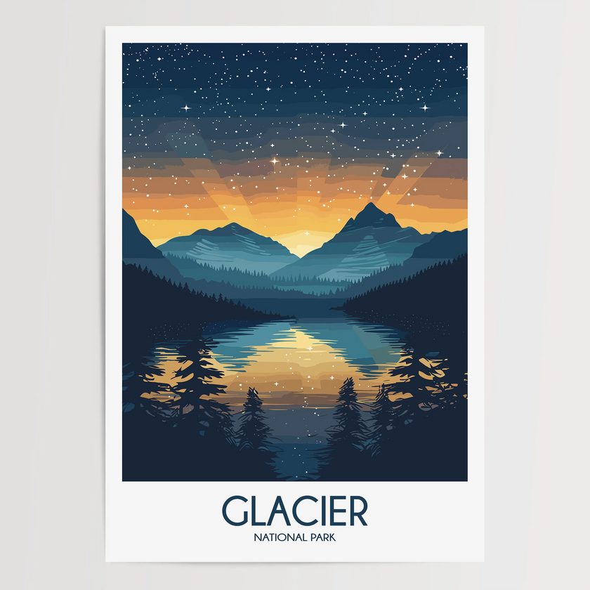 Glacier Travel Memory Gift