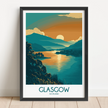 Glasgow Retro Travel Illustration