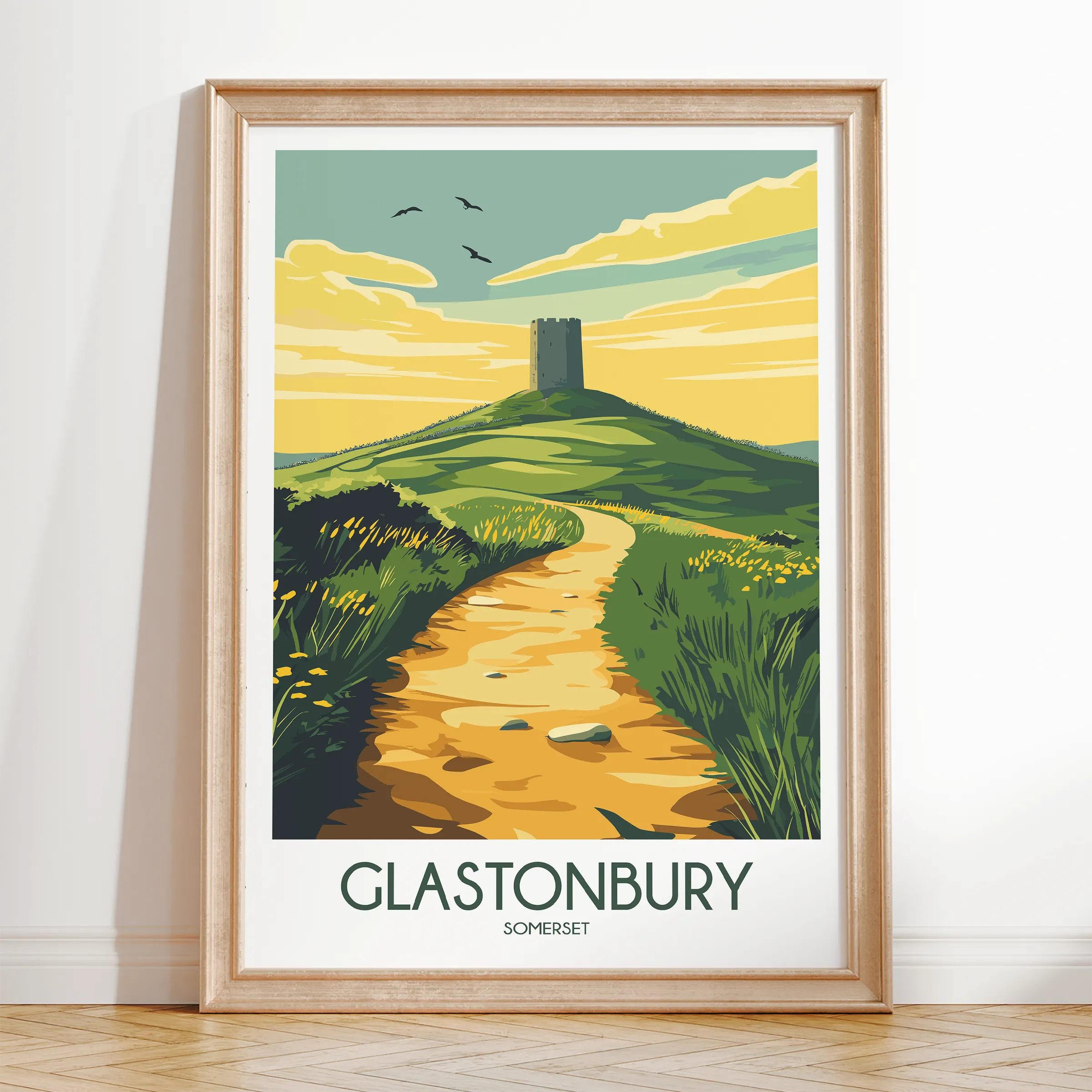 Glastonbury Minimalist Wall Art