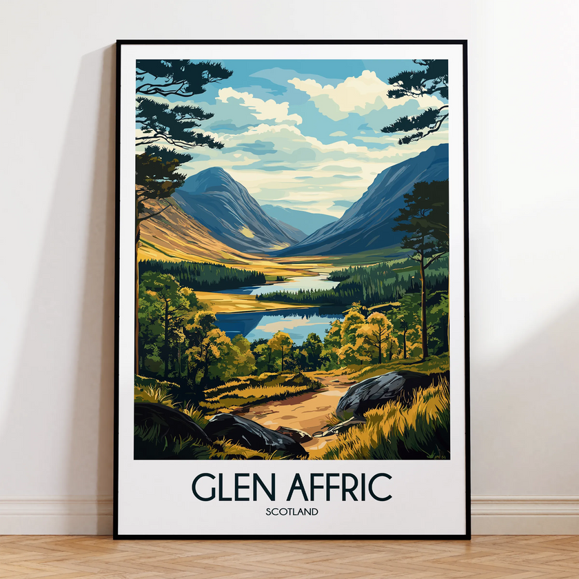 Glen Affric Souvenir Poster Print