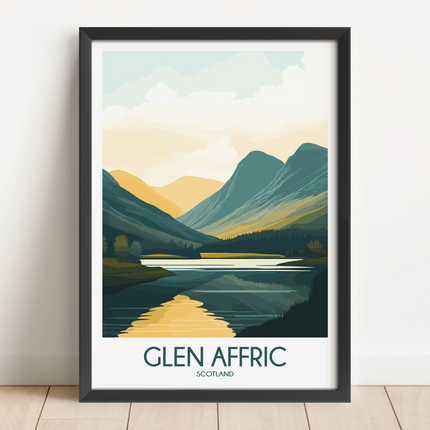 Glen Affric Vintage Style Print