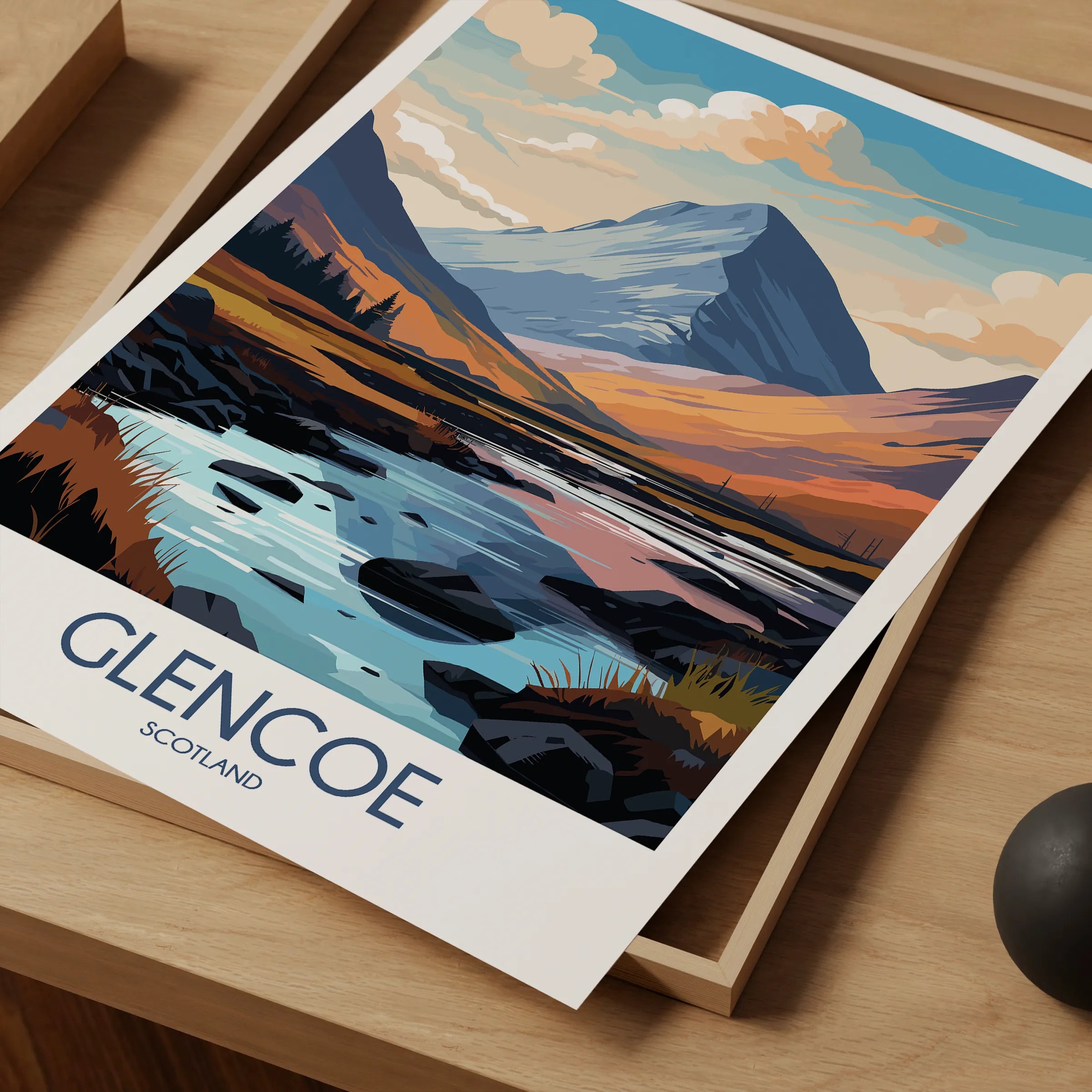 Glencoe Modern Travel Poster